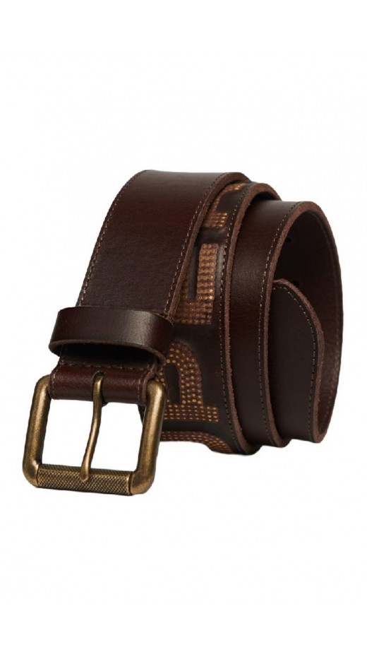 SUPERDRY BRANDED BELT ΖΩΝΗ ΑΝΔΡΙΚΗ BROWN