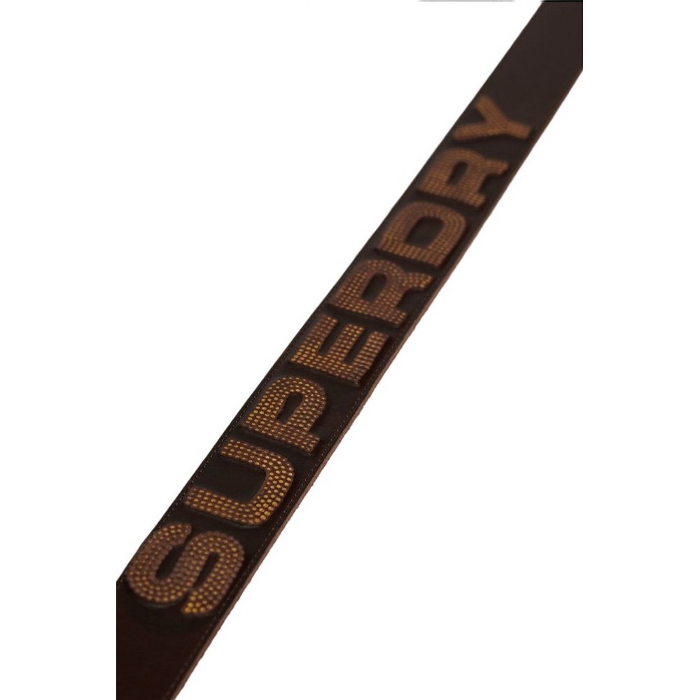 SUPERDRY D2 SDRY BRANDED BELT ΖΩΝΗ ΑΝΔΡΙΚΗ BROWN