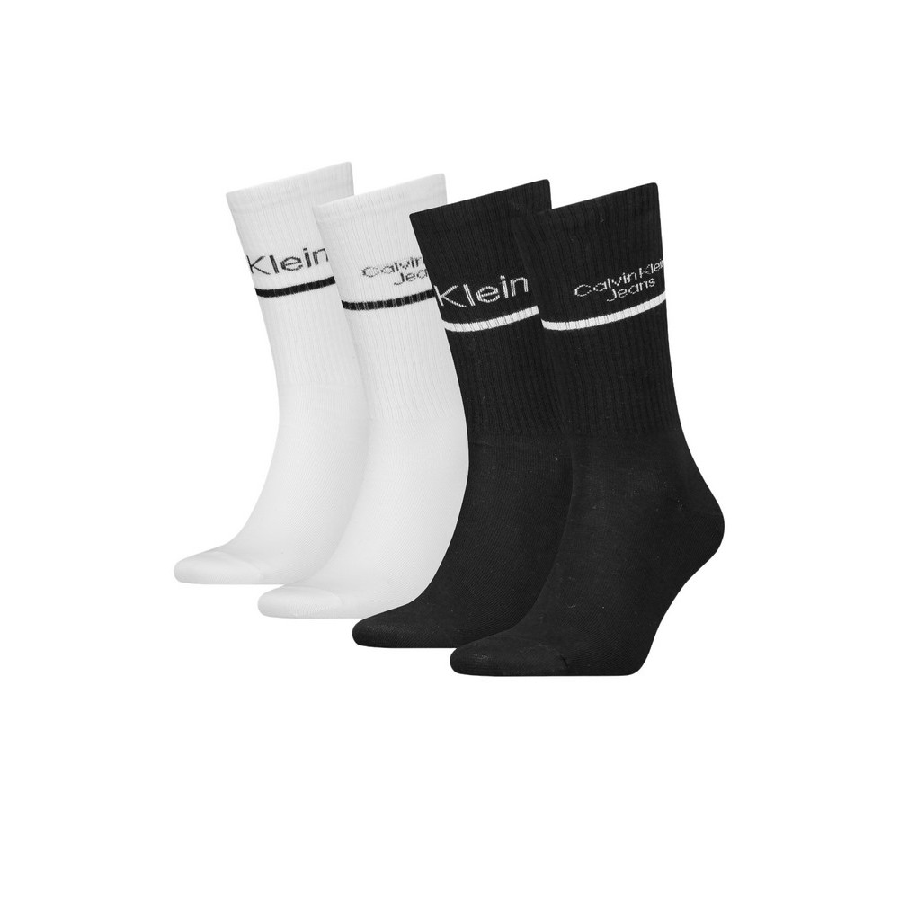 CALVIN KLEIN JEANS CKJ MEN SOCK 4P LOGO STRIPE GIFTBOX ΚΑΛΤΣΕΣ ΑΝΔΡΙΚΕΣ MULTI