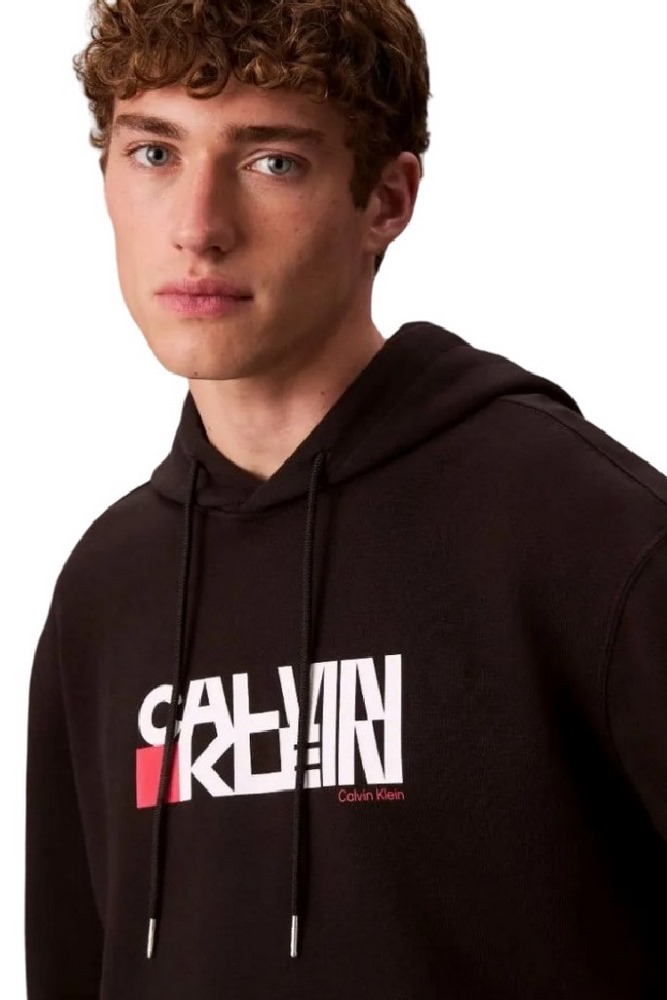 CALVIN KLEIN JEANS LS EU 350TERRY CK REDBOX GRAPHIC ΦΟΥΤΕΡ ΜΠΛΟΥΖΑ ΑΝΔΡΙΚΗ BLACK