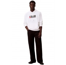 CALVIN KLEIN JEANS LS EU 350TERRY CK REDBOX GRAPHIC ΦΟΥΤΕΡ ΜΠΛΟΥΖΑ ΑΝΔΡΙΚΗ WHITE