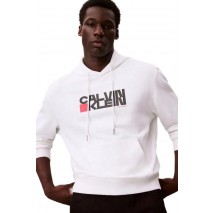 CALVIN KLEIN JEANS LS EU 350TERRY CK REDBOX GRAPHIC ΦΟΥΤΕΡ ΜΠΛΟΥΖΑ ΑΝΔΡΙΚΗ WHITE