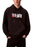CALVIN KLEIN JEANS LS EU 350TERRY CK REDBOX GRAPHIC ΦΟΥΤΕΡ ΜΠΛΟΥΖΑ ΑΝΔΡΙΚΗ BLACK