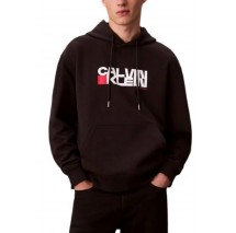 CALVIN KLEIN JEANS LS EU 350TERRY CK REDBOX GRAPHIC ΦΟΥΤΕΡ ΜΠΛΟΥΖΑ ΑΝΔΡΙΚΗ BLACK