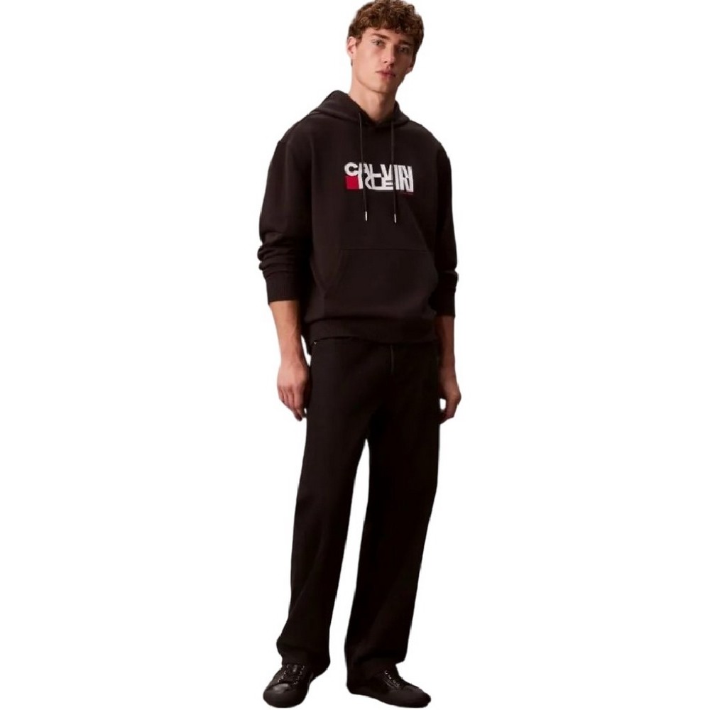 CALVIN KLEIN JEANS LS EU 350TERRY CK REDBOX GRAPHIC ΦΟΥΤΕΡ ΜΠΛΟΥΖΑ ΑΝΔΡΙΚΗ BLACK