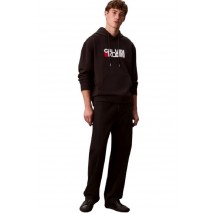CALVIN KLEIN JEANS LS EU 350TERRY CK REDBOX GRAPHIC ΦΟΥΤΕΡ ΜΠΛΟΥΖΑ ΑΝΔΡΙΚΗ BLACK