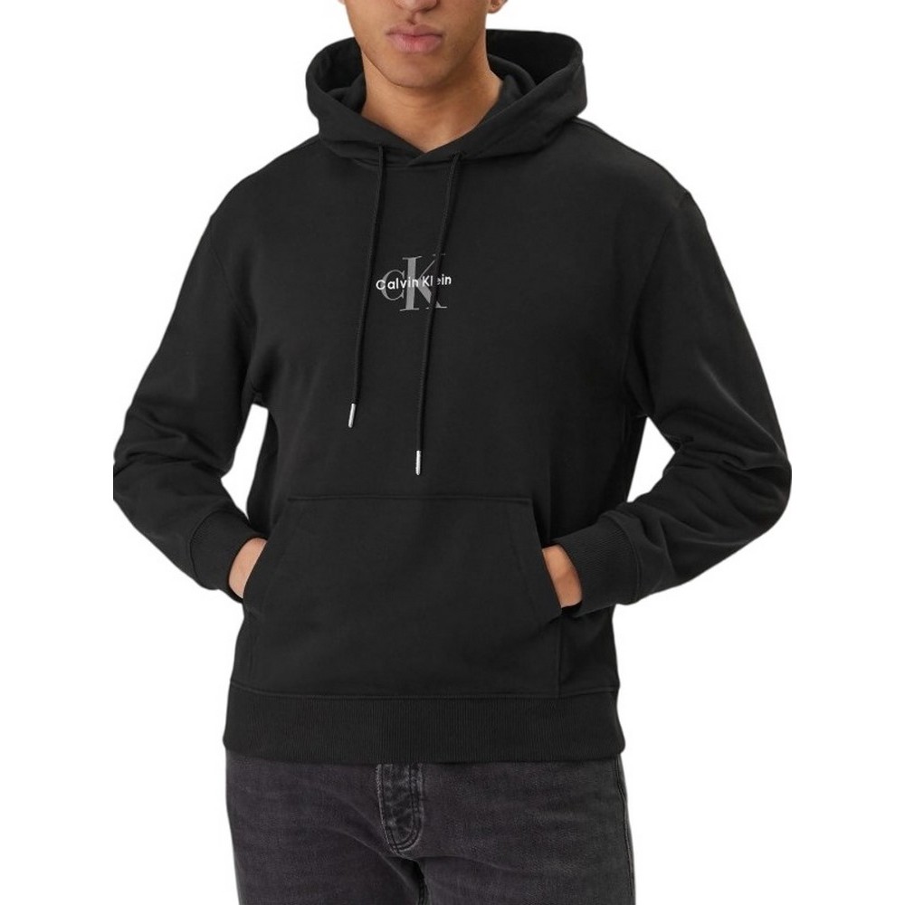 CALVIN KLEIN JEANS EU 350TERRY MICRO MONOLOGO HO ΦΟΥΤΕΡ ΜΠΛΟΥΖΑ ΑΝΔΡΙΚΗ BLACK