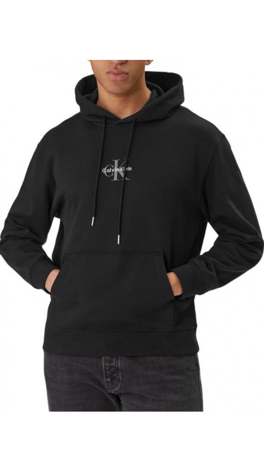 CALVIN KLEIN JEANS EU 350TERRY MICRO MONOLOGO HO ΦΟΥΤΕΡ ΜΠΛΟΥΖΑ ΑΝΔΡΙΚΗ BLACK