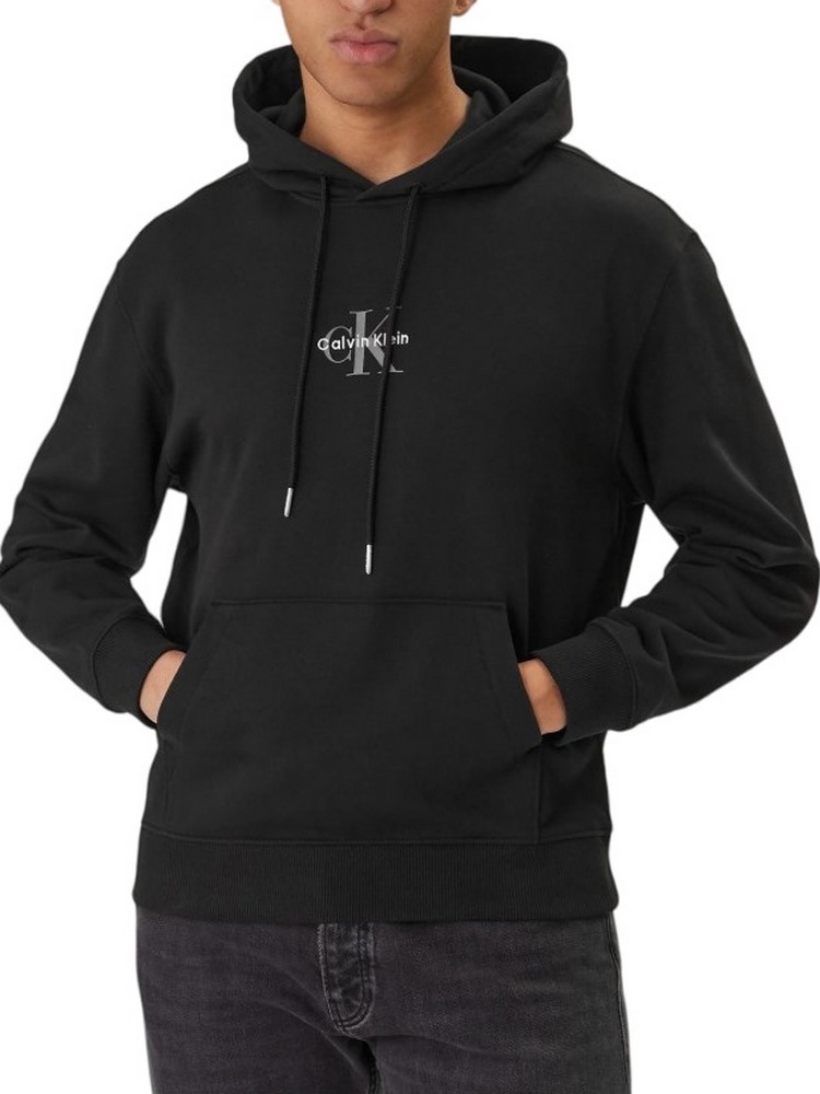 CALVIN KLEIN JEANS EU 350TERRY MICRO MONOLOGO HO ΦΟΥΤΕΡ ΜΠΛΟΥΖΑ ΑΝΔΡΙΚΗ BLACK
