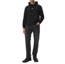 CALVIN KLEIN JEANS EU 350TERRY MICRO MONOLOGO HO ΦΟΥΤΕΡ ΜΠΛΟΥΖΑ ΑΝΔΡΙΚΗ BLACK