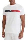 TOMMY JEANS REG SIGNATURE STRIPE T-SHIRT ΜΠΛΟΥΖΑ ΑΝΔΡΙΚΗ ECRU