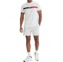 TOMMY JEANS REG SIGNATURE STRIPE T-SHIRT ΜΠΛΟΥΖΑ ΑΝΔΡΙΚΗ ECRU