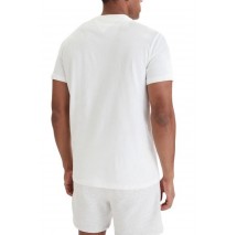 TOMMY JEANS REG SIGNATURE STRIPE T-SHIRT ΜΠΛΟΥΖΑ ΑΝΔΡΙΚΗ ECRU