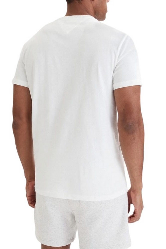 TOMMY JEANS REG SIGNATURE STRIPE T-SHIRT ΜΠΛΟΥΖΑ ΑΝΔΡΙΚΗ ECRU