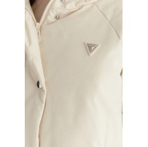 GUESS 4G BOXY PUFFER JACKET ΜΠΟΥΦΑΝ ΓΥΝΑΙΚΕΙΟ ECRU