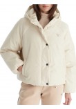 GUESS 4G BOXY PUFFER JACKET ΜΠΟΥΦΑΝ ΓΥΝΑΙΚΕΙΟ ECRU