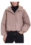 GUESS 4G BOXY PUFFER JACKET ΜΠΟΥΦΑΝ ΓΥΝΑΙΚΕΙΟ BEIGE