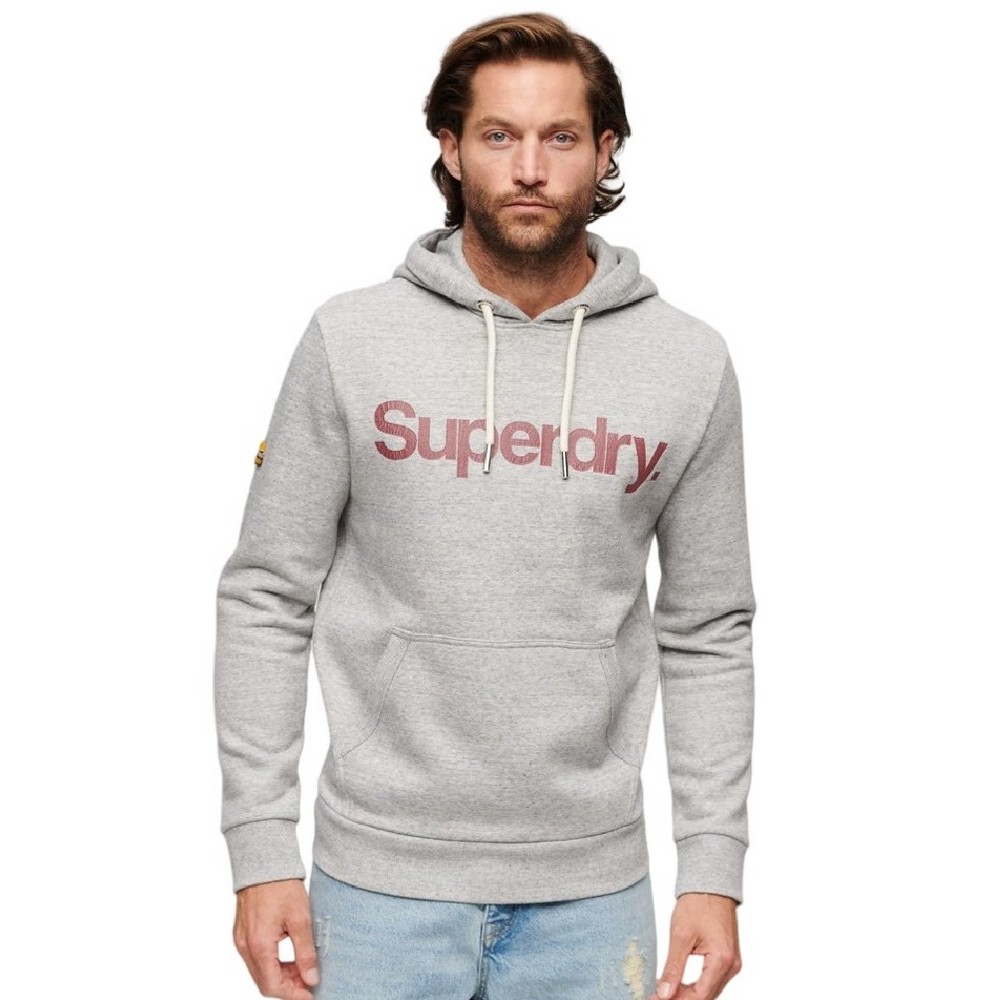 SUPERDRY CORE LOGO CLASSIC ΜΠΛΟΥΖΑ ΦΟΥΤΕΡ ΑΝΔΡΙΚΗ GREY