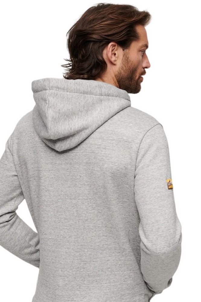 SUPERDRY D1 OVIN CORE LOGO CLASSIC HOODIE ΜΠΛΟΥΖΑ ΦΟΥΤΕΡ ΑΝΔΡΙΚΗ GREY