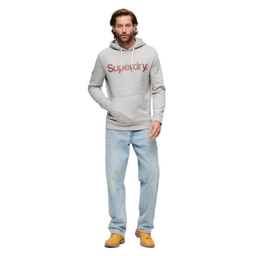 SUPERDRY CORE LOGO CLASSIC ΜΠΛΟΥΖΑ ΦΟΥΤΕΡ ΑΝΔΡΙΚΗ GREY