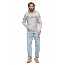 SUPERDRY D1 OVIN CORE LOGO CLASSIC HOODIE ΜΠΛΟΥΖΑ ΦΟΥΤΕΡ ΑΝΔΡΙΚΗ GREY