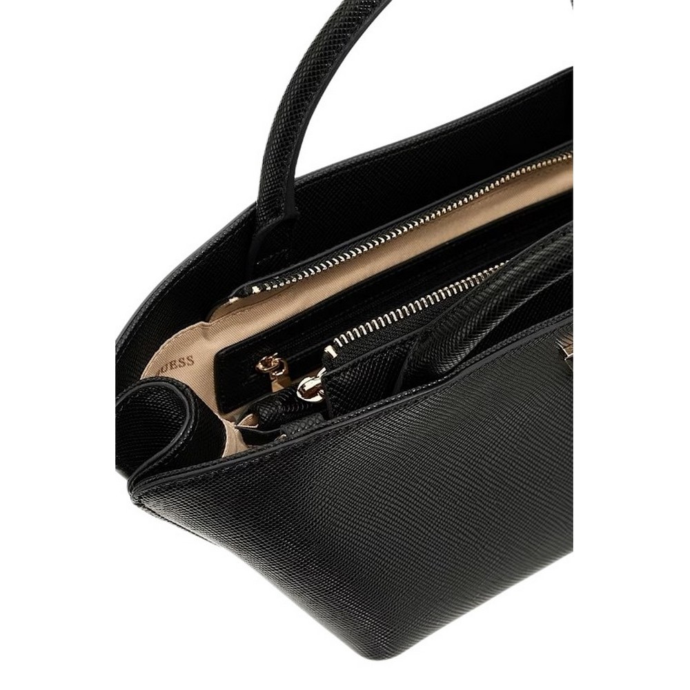 GUESS BOLENA MINI SATCHEL ΤΣΑΝΤΑ ΓΥΝΑΙΚΕΙΑ BLACK