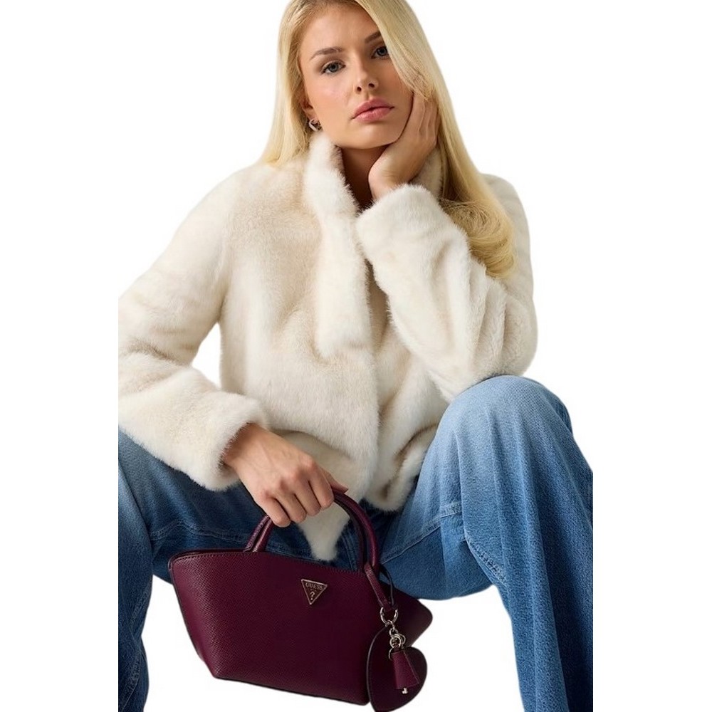 GUESS BOLENA MINI SATCHEL ΤΣΑΝΤΑ ΓΥΝΑΙΚΕΙΑ WINE