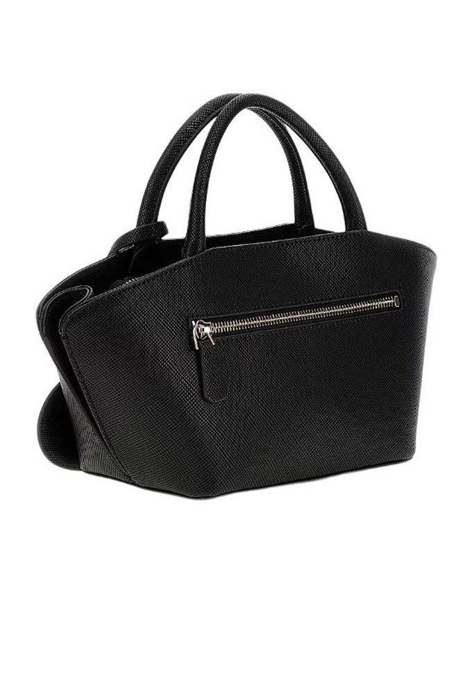 GUESS BOLENA MINI SATCHEL ΤΣΑΝΤΑ ΓΥΝΑΙΚΕΙΑ BLACK