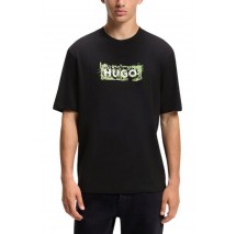 HUGO BOSS NIVIOTEE JERSEY T-SHIRT ΜΠΛΟΥΖΑ ΑΝΔΡΙΚΗ BLACK