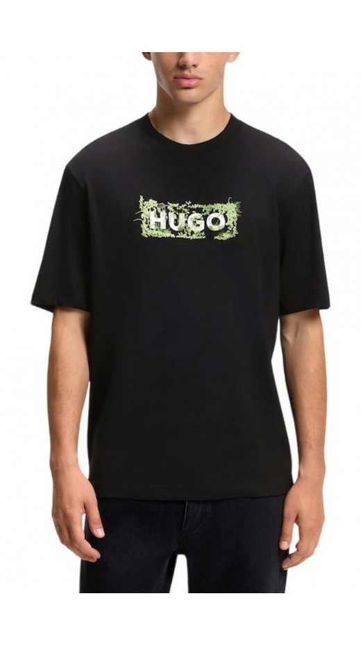 HUGO BOSS NIVIOTEE JERSEY T-SHIRT ΜΠΛΟΥΖΑ ΑΝΔΡΙΚΗ BLACK