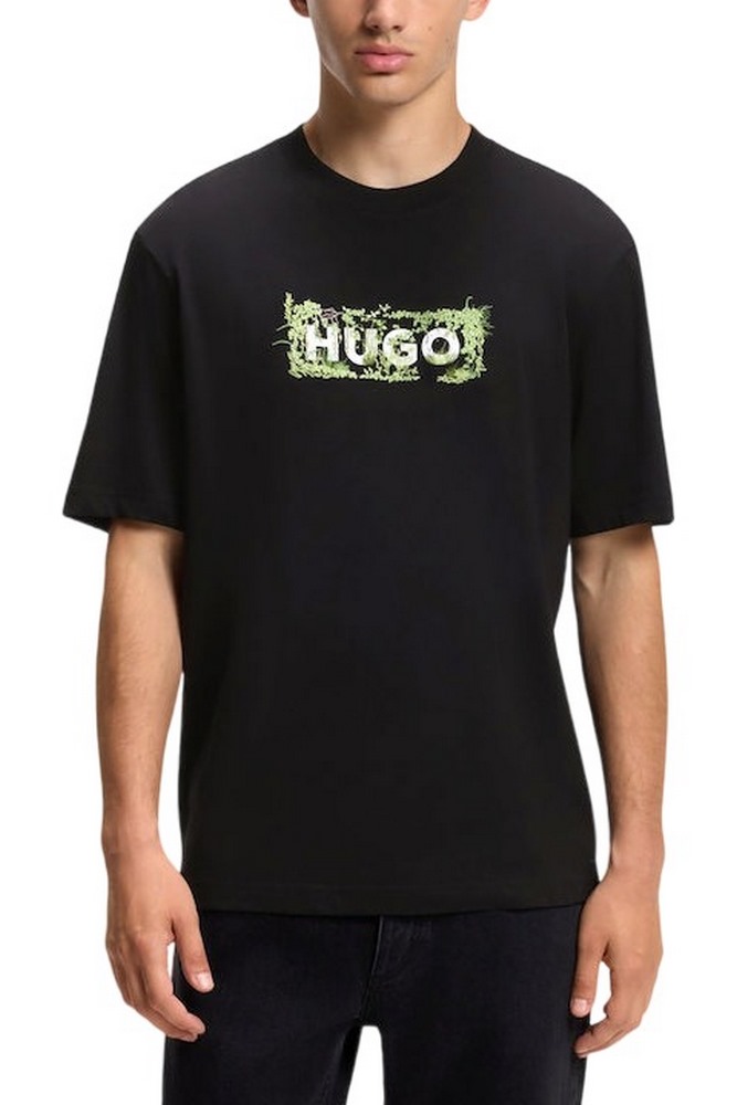 HUGO BOSS NIVIOTEE JERSEY T-SHIRT ΜΠΛΟΥΖΑ ΑΝΔΡΙΚΗ BLACK