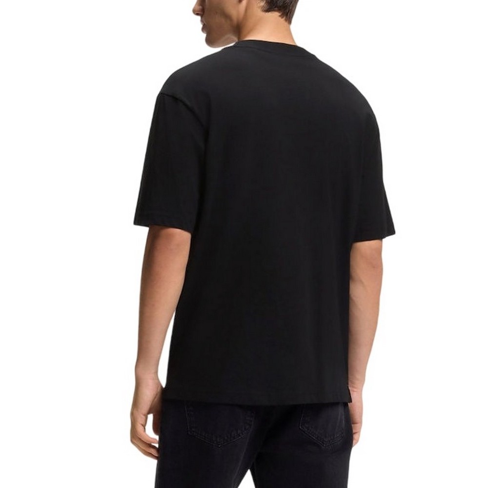 HUGO BOSS NIVIOTEE JERSEY T-SHIRT ΜΠΛΟΥΖΑ ΑΝΔΡΙΚΗ BLACK