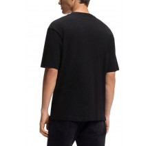 HUGO BOSS NIVIOTEE JERSEY T-SHIRT ΜΠΛΟΥΖΑ ΑΝΔΡΙΚΗ BLACK