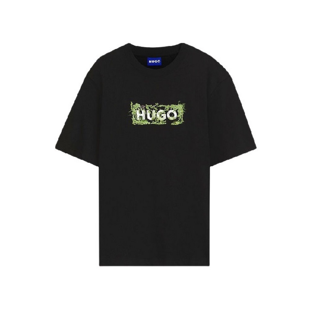 HUGO BOSS NIVIOTEE JERSEY T-SHIRT ΜΠΛΟΥΖΑ ΑΝΔΡΙΚΗ BLACK