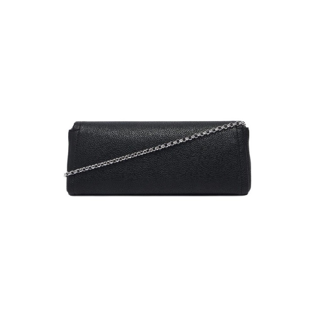 CALVIN KLEIN EMBLEM HW PEBBLE CLUTCH ΤΣΑΝΤΑ ΓΥΝΑΙΚΕΙΑ BLACK