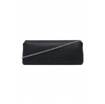 CALVIN KLEIN EMBLEM HW PEBBLE CLUTCH ΤΣΑΝΤΑ ΓΥΝΑΙΚΕΙΑ BLACK