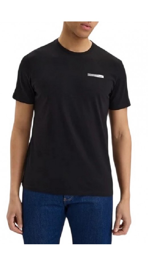 CALVIN KLEIN 30s EU SPW SPLIT STNDRD GRAPH T-SHIRT ΜΠΛΟΥΖΑ ΑΝΔΡΙΚΗ BLACK