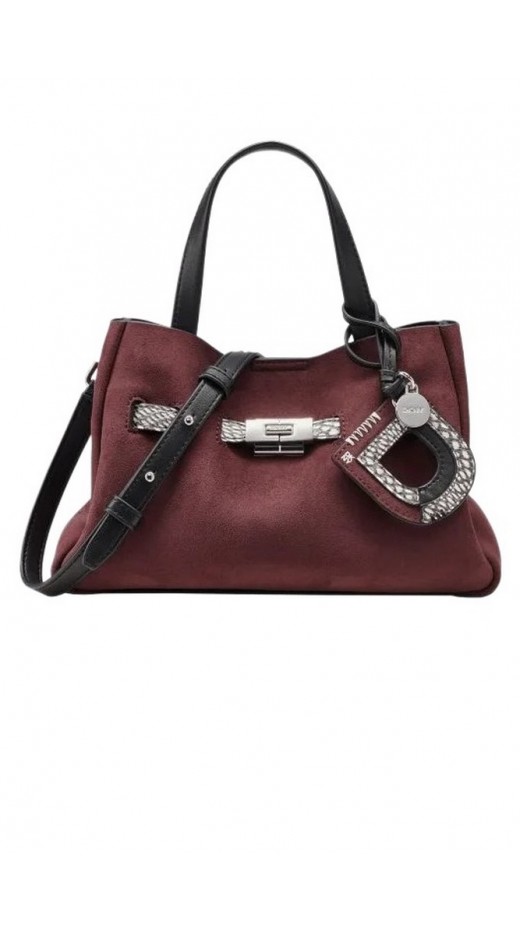 DKNY BRYAR SM SATCHEL BAG R62DMK44 ΤΣΑΝΤΑ ΓΥΝΑΙΚΕΙΑ BORDEAUX