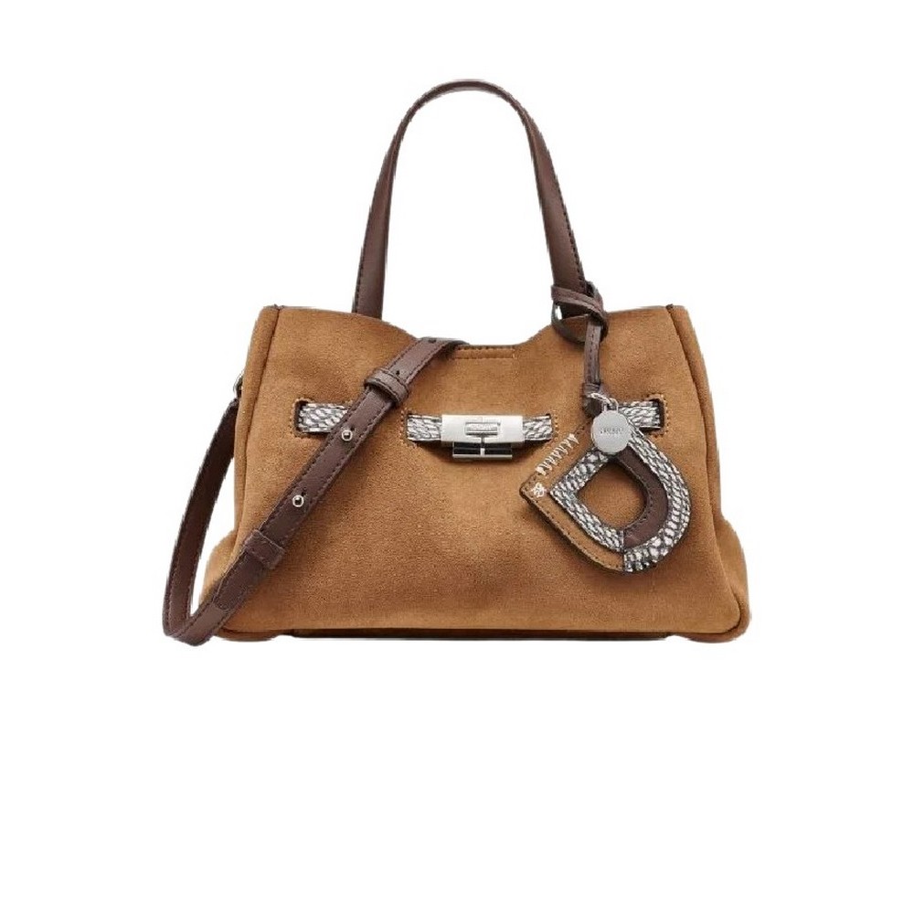 DKNY BRYAR SM SATCHEL BAG R62DMK44 ΤΣΑΝΤΑ ΓΥΝΑΙΚΕΙΑ ALMOND