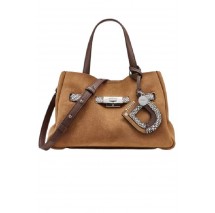 DKNY BRYAR SM SATCHEL BAG R62DMK44 ΤΣΑΝΤΑ ΓΥΝΑΙΚΕΙΑ ALMOND