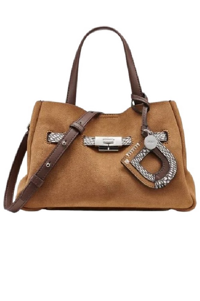 DKNY BRYAR SM SATCHEL BAG R62DMK44 ΤΣΑΝΤΑ ΓΥΝΑΙΚΕΙΑ ALMOND