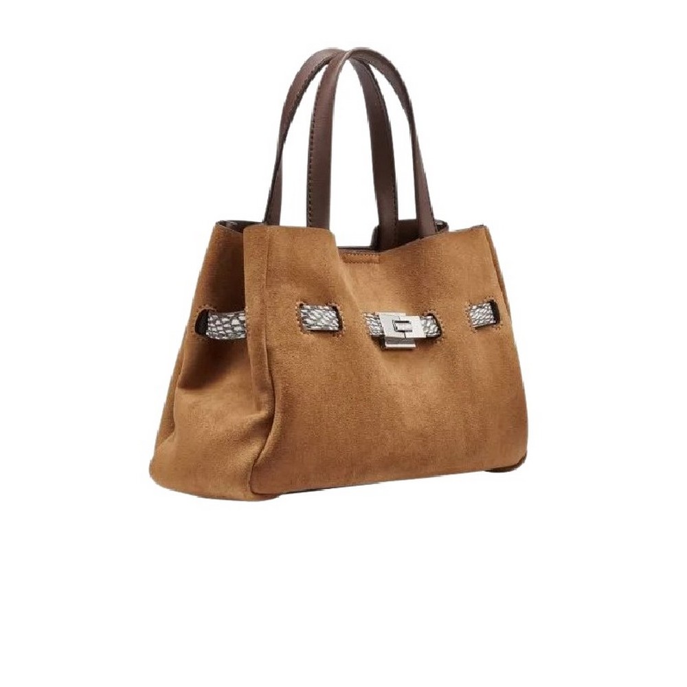 DKNY BRYAR SM SATCHEL BAG R62DMK44 ΤΣΑΝΤΑ ΓΥΝΑΙΚΕΙΑ ALMOND