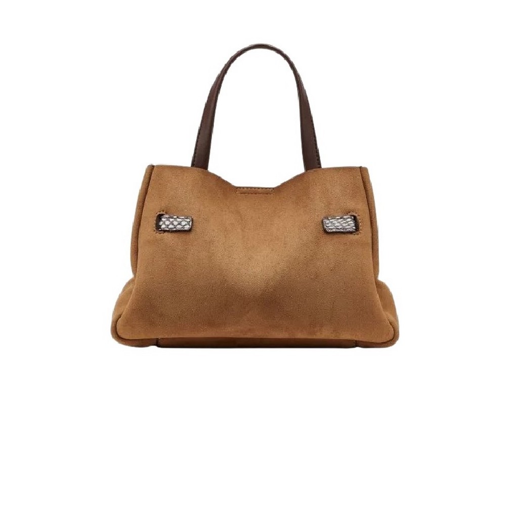DKNY BRYAR SM SATCHEL BAG R62DMK44 ΤΣΑΝΤΑ ΓΥΝΑΙΚΕΙΑ ALMOND