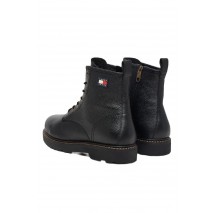 TOMMY JEANS ARCHIVE 01 TUMBLE LACE UP WARM ΠΑΠΟΥΤΣΙ ΑΝΔΡΙΚΟ BLACK