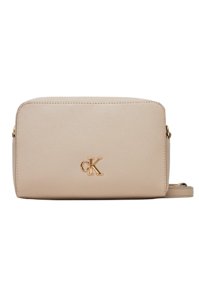 CALVIN KLEIN MINIMAL MONOGRAM CAMERA BAG 20 ΤΣΑΝΤΑ ΓΥΝΑΙΚΕΙΑ TAUPE
