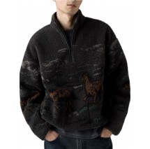 LEVIS® IDYLLWILD SHERPA POPOVER ΦΟΥΤΕΡ ΑΝΔΡΙΚΟ BLACK/GREY