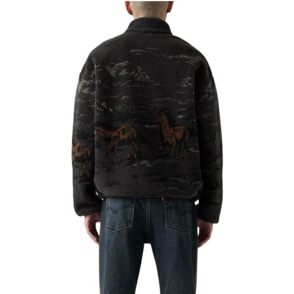 LEVIS® IDYLLWILD SHERPA POPOVER ΦΟΥΤΕΡ ΑΝΔΡΙΚΟ BLACK/GREY