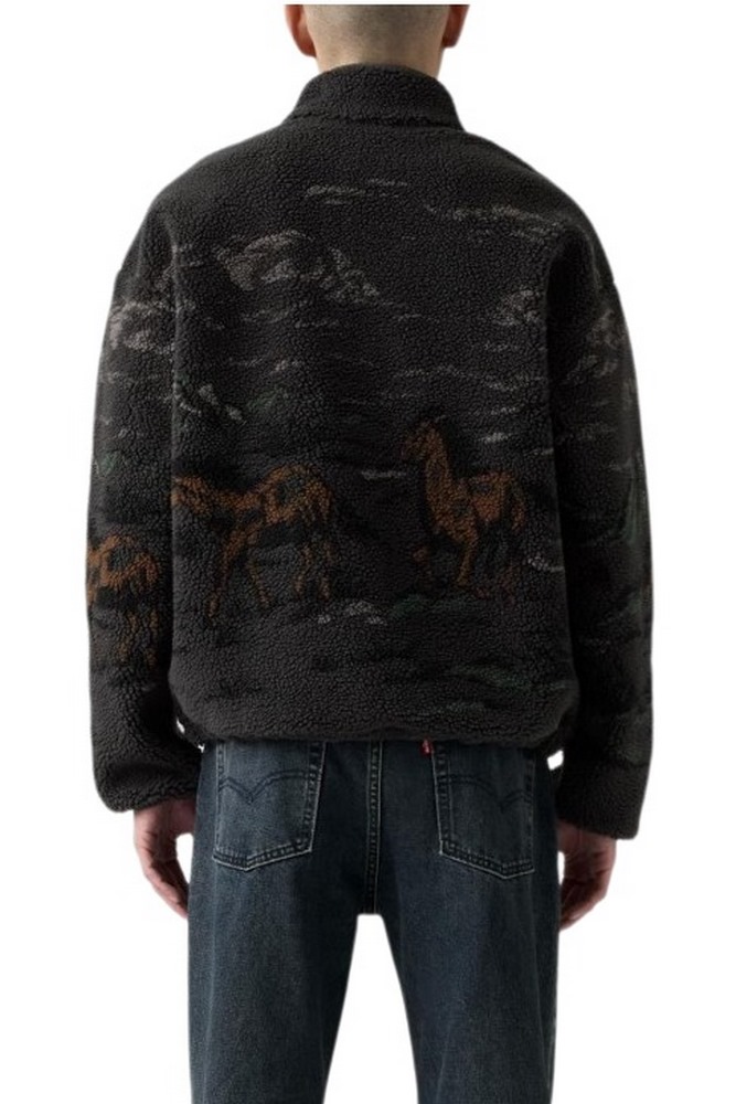 LEVIS® IDYLLWILD SHERPA POPOVER ΦΟΥΤΕΡ ΑΝΔΡΙΚΟ BLACK/GREY