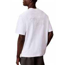 CALVIN KLEIN JEANS 16S AUG CALVIN KLN TRVL GRAPH T-SHIRT ΜΠΛΟΥΖΑ ΑΝΔΡΙΚΗ BRIGHT WHITE