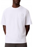 CALVIN KLEIN JEANS 16S AUG CALVIN KLN TRVL GRAPH T-SHIRT ΜΠΛΟΥΖΑ ΑΝΔΡΙΚΗ BRIGHT WHITE